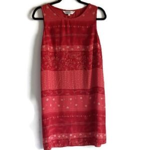 John Paul Sleeveless Dress Tunic w/Floral & Stripe